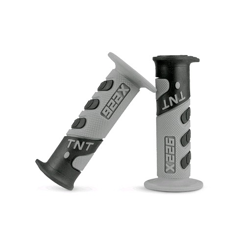 ACSUD 344199B - COPPIA MANOPOLE TNT RACING GRIP 922X GRIGIO/NERO