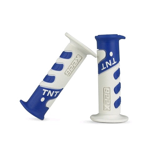 ACSUD 344199C - COPPIA MANOPOLE TNT RACING GRIP 922X BIANCO/BLU