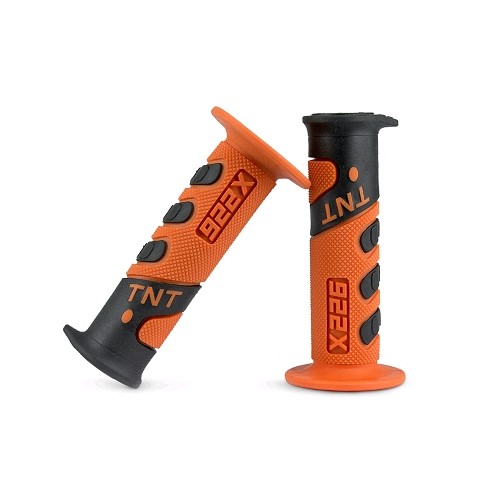 ACSUD 344199D - COPPIA MANOPOLE TNT RACING GRIP 922X ARANCIO/NERO