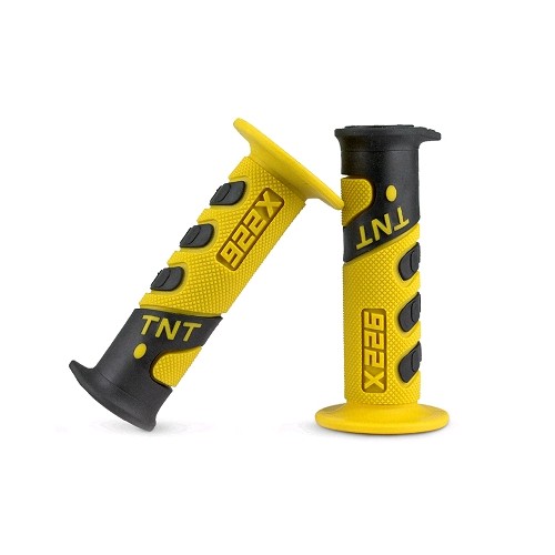 ACSUD 344199E - COPPIA MANOPOLE TNT RACING GRIP 922X GIALLO/NERO